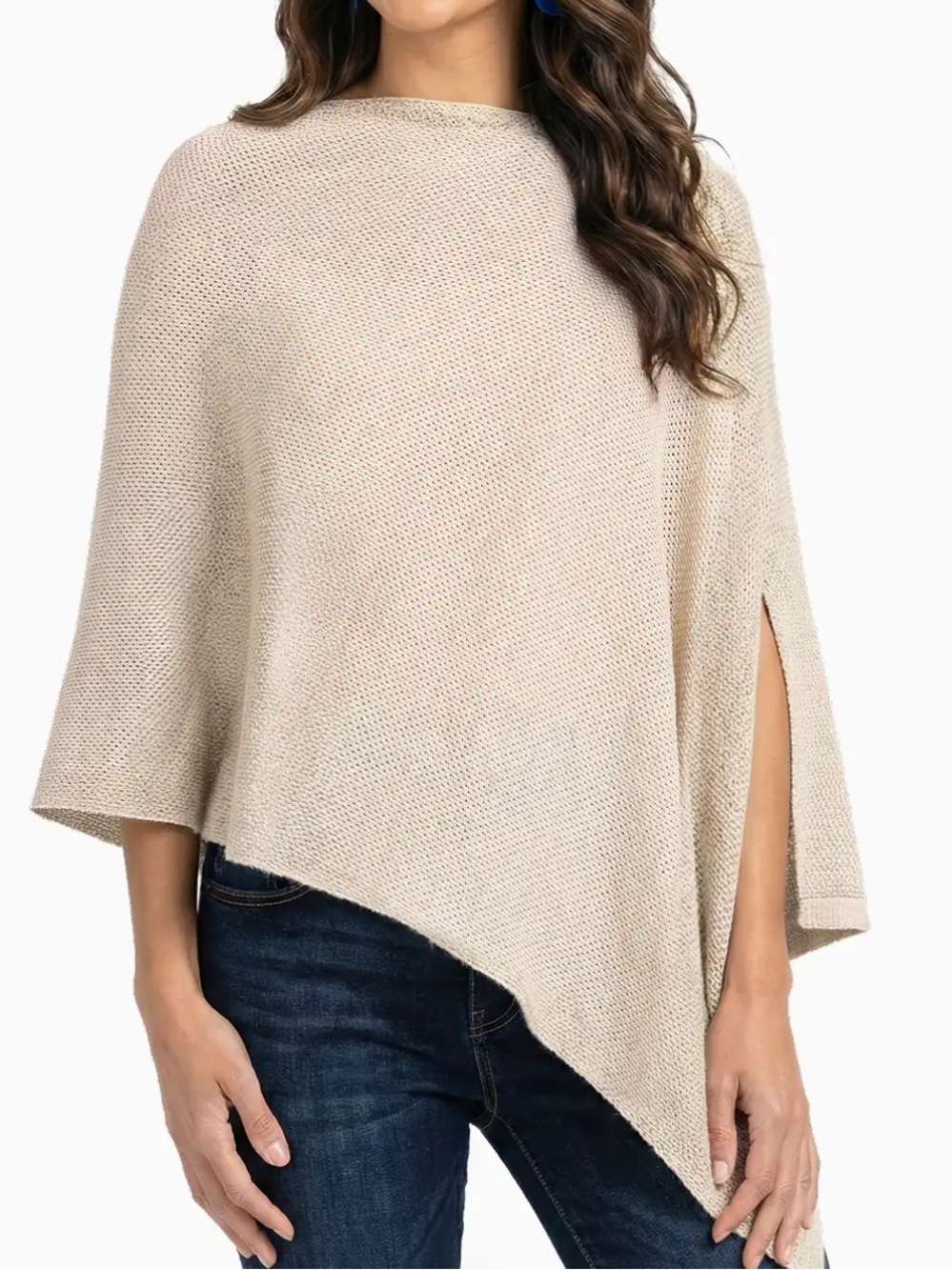 🤎 We Are AMMA Natural Cocoon Neutral Oatmeal Color Nursing Cover Shawl Wrap
